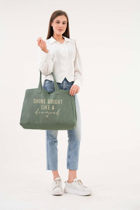 Zoozie Bags Bolsa de lona Verde Zoozie Bags Bolsa de lona Verde
